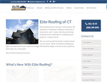 Tablet Screenshot of eliteroofingct.com